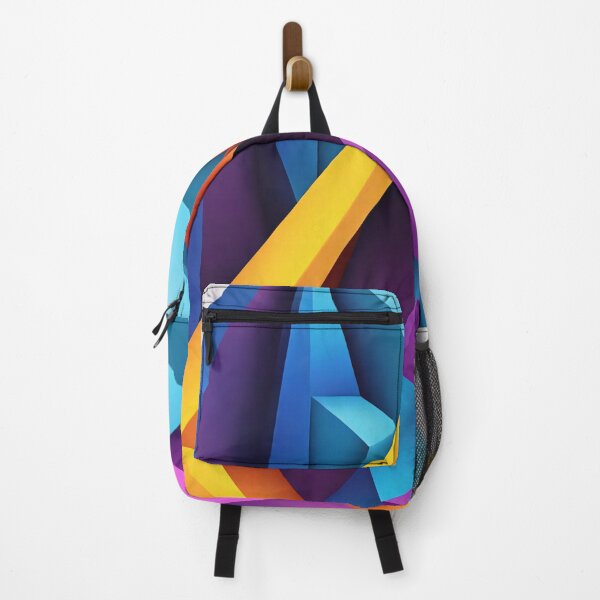 Item preview, Abstract Shape Art Blue Purple Orange Pink V3 designed and sold by Salimgor Hangaround Music.