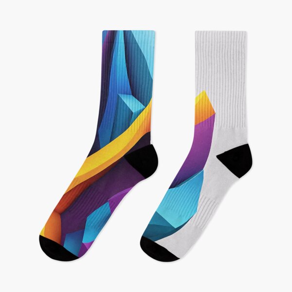 Item preview, Abstract Shape Art Blue Purple Orange Pink V3 designed and sold by Salimgor Hangaround Music.