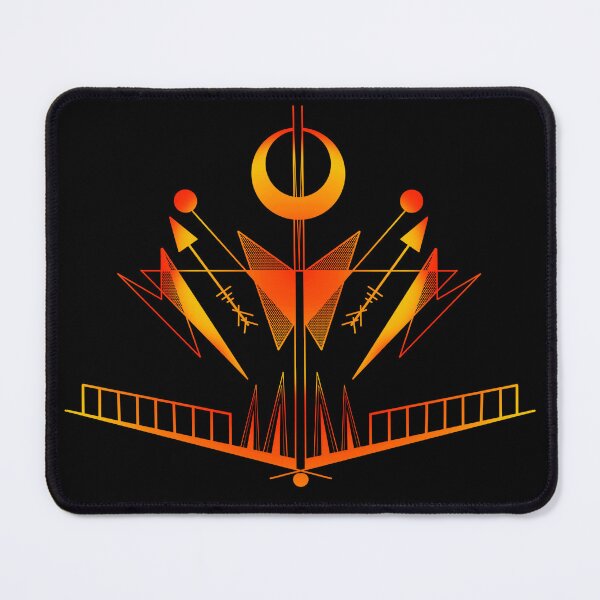 Item preview, Lights Over Mountain Fire Cyberpunk Symbol designed and sold by ByteMode.