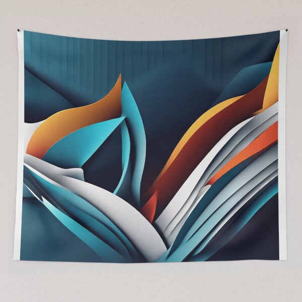 Item preview, Abstract Shape Art Blue Background designed and sold by Salimgor Hangaround Music.