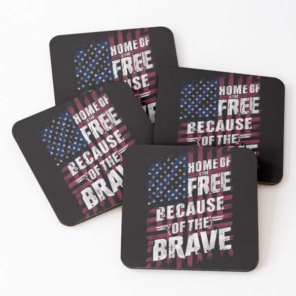 Item preview, Veterans Day Shirt - Home of the Free Because of the Brave, Patriotic USA Flag Design designed and sold by HOMEDESIGNPRINT.