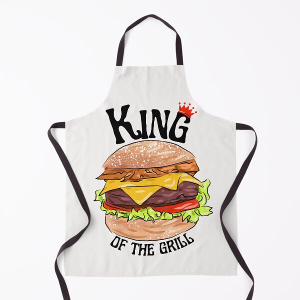 Artikelvorschau, Grill King Burger Food Lover BBQ Foodie Graphic For Him entworfen und verkauft von MTJ-Mushrooms.