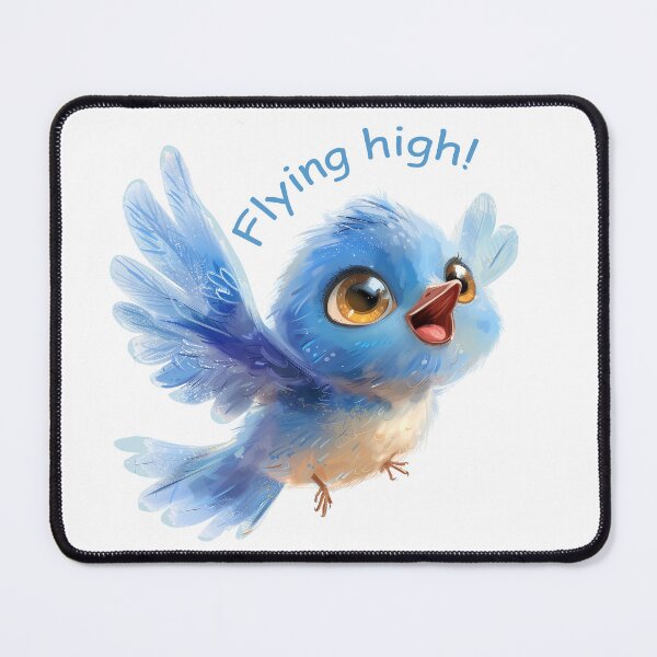Item preview, Flying high! Blue bird designed and sold by Halyna Nechyporuk.