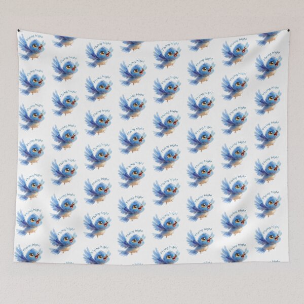 Item preview, Flying high! Blue bird designed and sold by Halyna Nechyporuk.