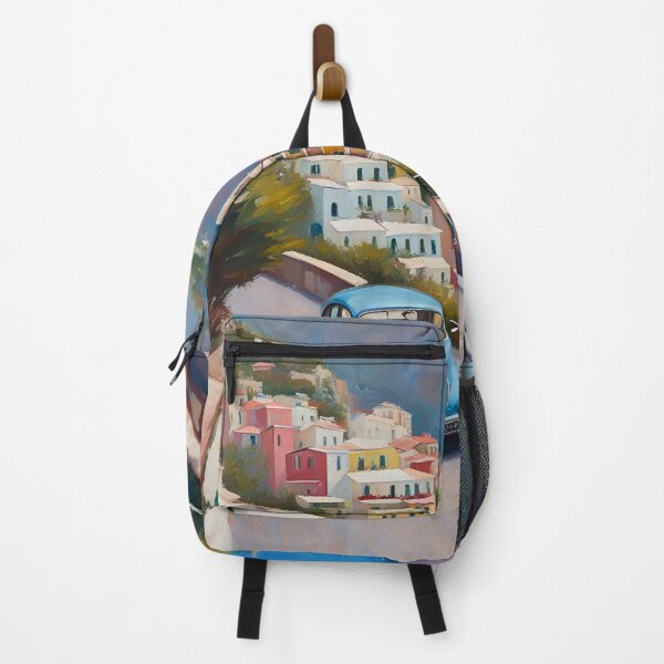 Item preview, Blue vintage car Positano  designed and sold by Simply The West Prints.
