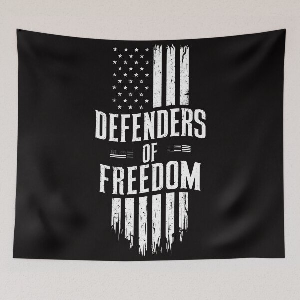 Item preview, Defenders of Freedom Veterans Day Shirt - Patriotic American Flag Design designed and sold by HOMEDESIGNPRINT.