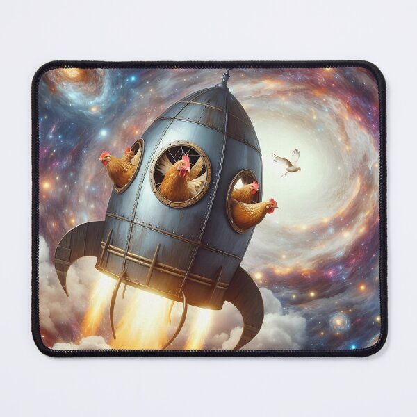 Item preview, Rocket Chicken Celestial Coop designed and sold by Divyansh200102.