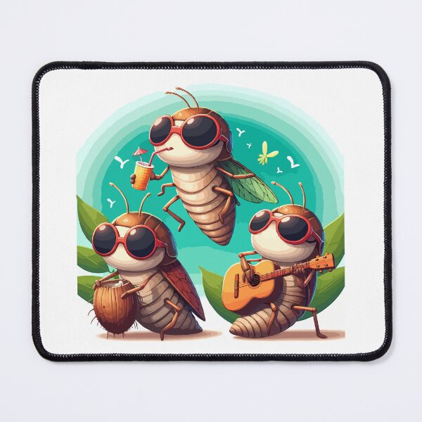 Item preview, Cicada Insect Summer 2024 Double Emergence Bug Entomology designed and sold by Stick-Artistry.