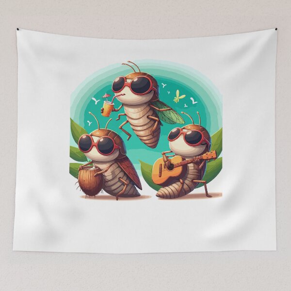 Item preview, Cicada Insect Summer 2024 Double Emergence Bug Entomology designed and sold by Stick-Artistry.