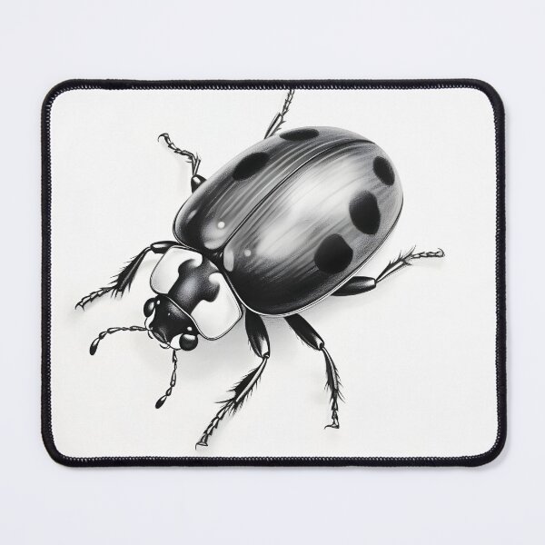 Item preview, Black and White Ladybug Pencil Drawing! designed and sold by Pencil-Art.