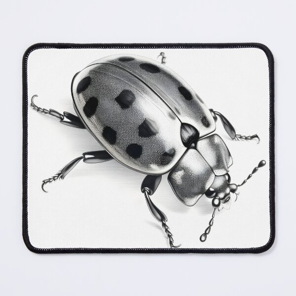 Item preview, Black and White Ladybug Pencil Drawing! designed and sold by Pencil-Art.