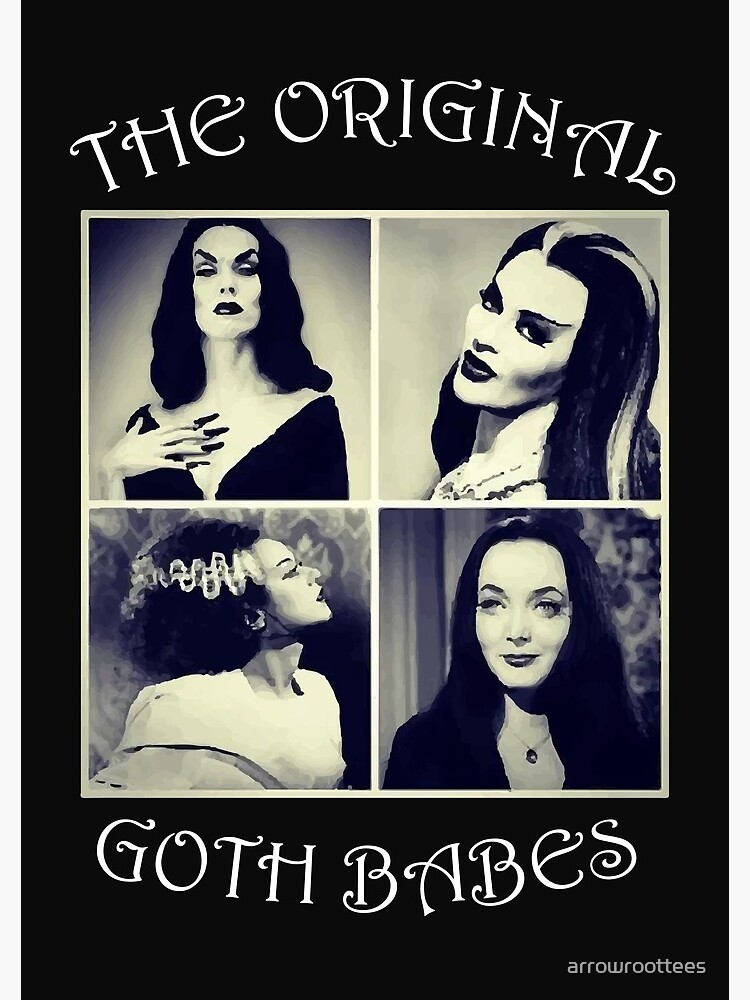 "Vampira Morticia Adams Lily Munster Bride of Frankenstein Gothic " Spiral Notebook by