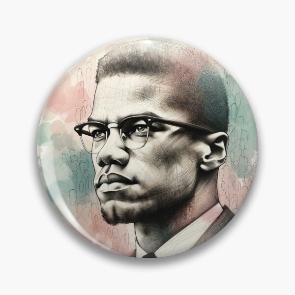 Item preview, Malcolm X: Vision of Justice designed and sold by LuminShadowArt.
