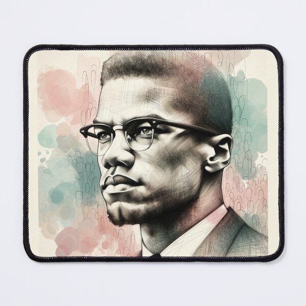 Item preview, Malcolm X: Vision of Justice designed and sold by LuminShadowArt.