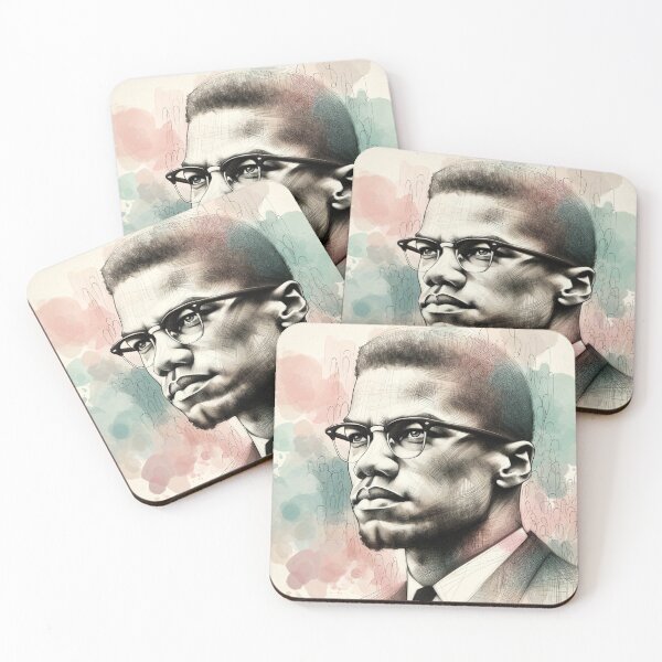 Item preview, Malcolm X: Vision of Justice designed and sold by LuminShadowArt.