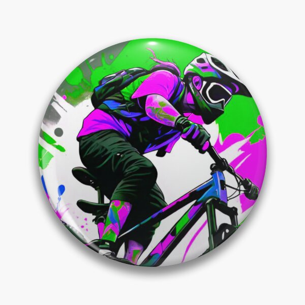 Item preview, Vibrant Velocity: The Mountain Biker’s Odyssey designed and sold by GrizzlyCollective.