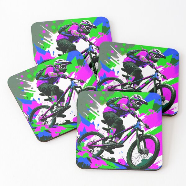 Item preview, Vibrant Velocity: The Mountain Biker’s Odyssey designed and sold by GrizzlyCollective.