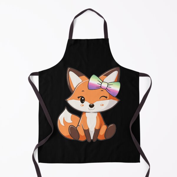 Item preview, Cute Red Fox with Genderfae Pride Flag Bow, Subtle Foxy Kawaii Genderdoe Pride Design, fae faer genderfaunet designed and sold by Travelslightly.