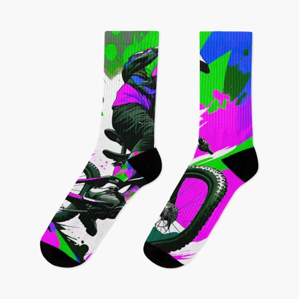Item preview, Vibrant Velocity: The Mountain Biker’s Odyssey designed and sold by GrizzlyCollective.