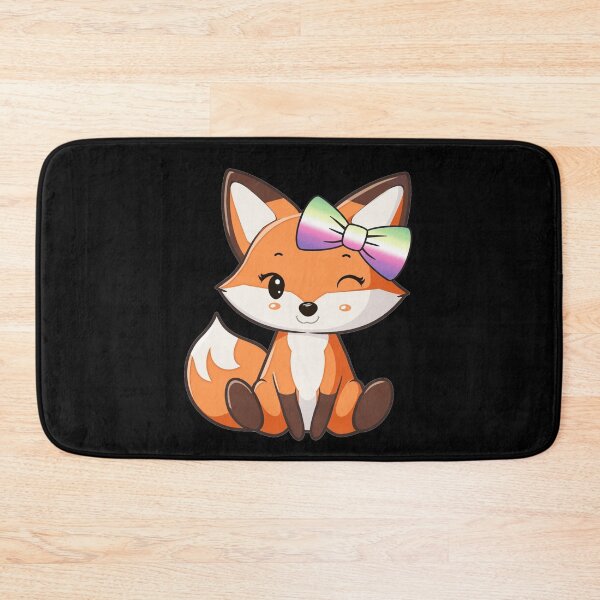 Item preview, Cute Red Fox with Genderfae Pride Flag Bow, Subtle Foxy Kawaii Genderdoe Pride Design, fae faer genderfaunet   designed and sold by Travelslightly.