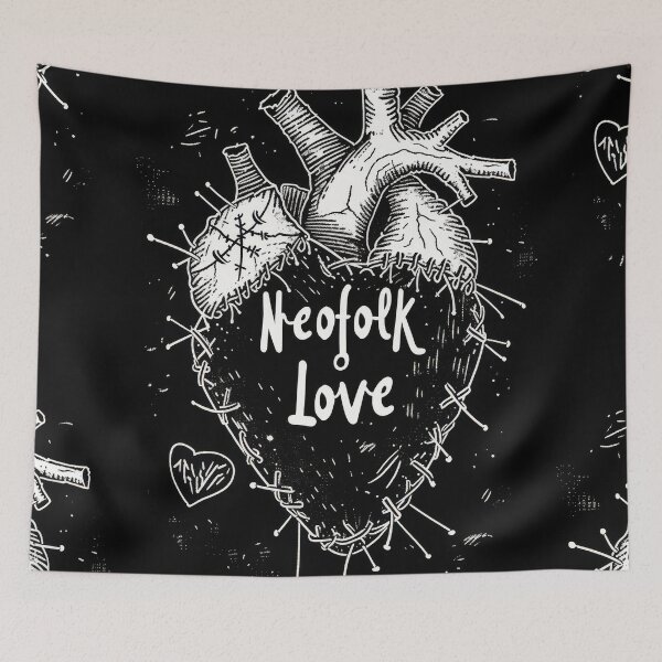 Item preview, Neofolk Love: Heart Stitched with neoclassical and "Irish folk" music style. designed and sold by Piotrek0001.
