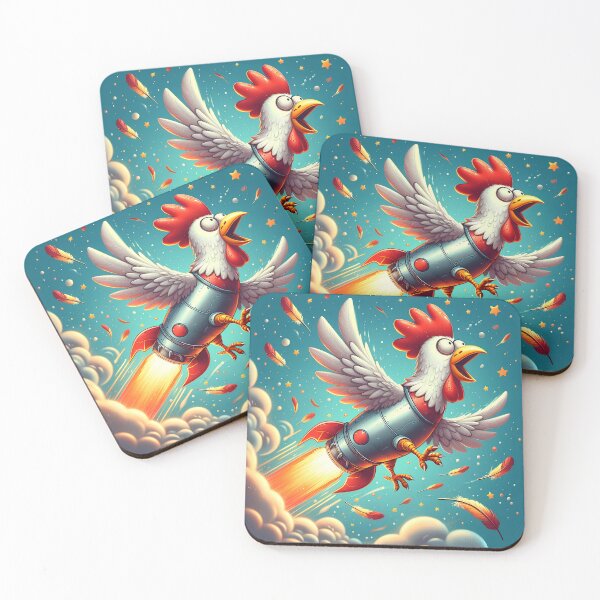 Item preview, Rocket Chicken Aerial Antics Display designed and sold by Divyansh200102.