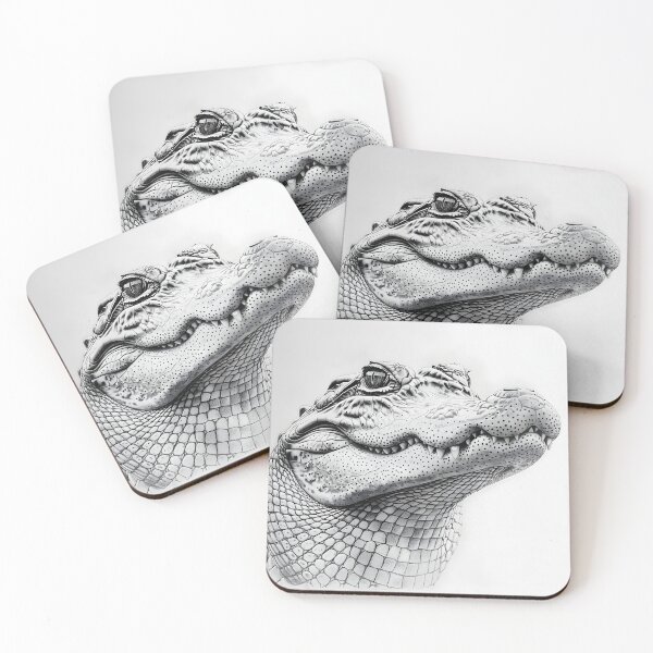 Item preview, Black and white Crocodile drawing designed and sold by Pencil-Art.