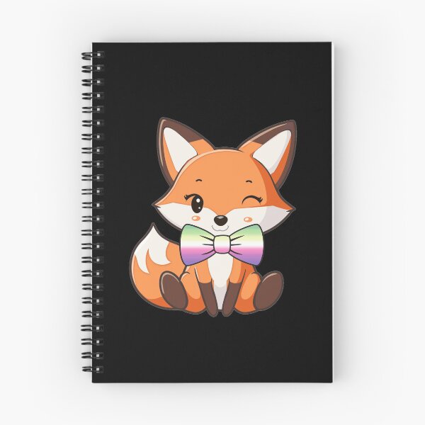Item preview, Cute Red Fox with Genderfae Pride Flag Bowtie, Subtle Foxy Kawaii Genderdoe Pride Design, fae faer genderfaunet   designed and sold by Travelslightly.