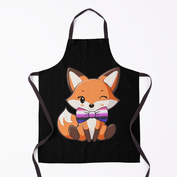 Item preview, Cute Red Fox with Genderfluid Pride Flag Bowtie, Subtle Foxy Kawaii Genderfluid Pride Design designed and sold by Travelslightly.