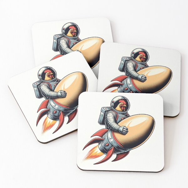 Item preview, Rocket Chicken Eggstronaut Adventures designed and sold by Divyansh200102.
