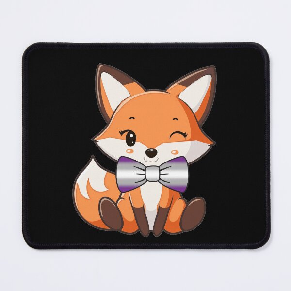 Item preview, Cute Red Fox with Graysexual Pride Flag Bowtie, Subtle Foxy Kawaii GreysexualPride Design  designed and sold by Travelslightly.