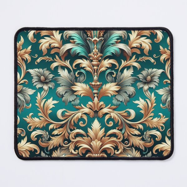 Item preview, Teal & Gold Damask designed and sold by DesignsByPrnces.