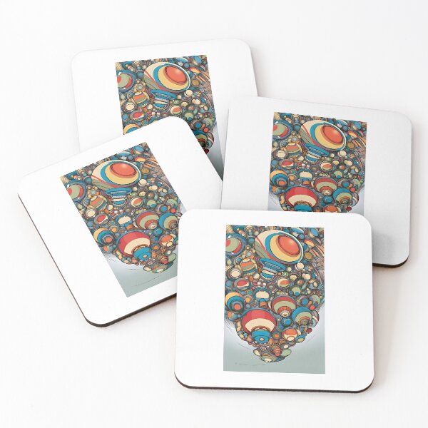 Item preview, Abstract cartoon of tech spheres designed and sold by K1ndo.