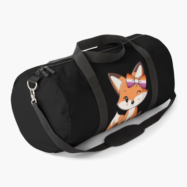 Item preview, Cute Red Fox with Lesbian Pride Flag Bow, Subtle Foxy Kawaii Lesbian Pride Design designed and sold by Travelslightly.