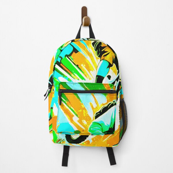 Item preview, Sunny Trails: Bold Yellow MTB Adventure designed and sold by GrizzlyCollective.