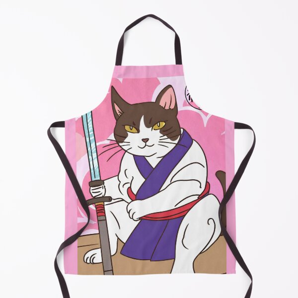 Item preview, Canine Slayer Feline Kitty Cat Kitten Samurai Series Pop Art Mercenary Cats Cartoon Drawing designed and sold by Wolvescreate.
