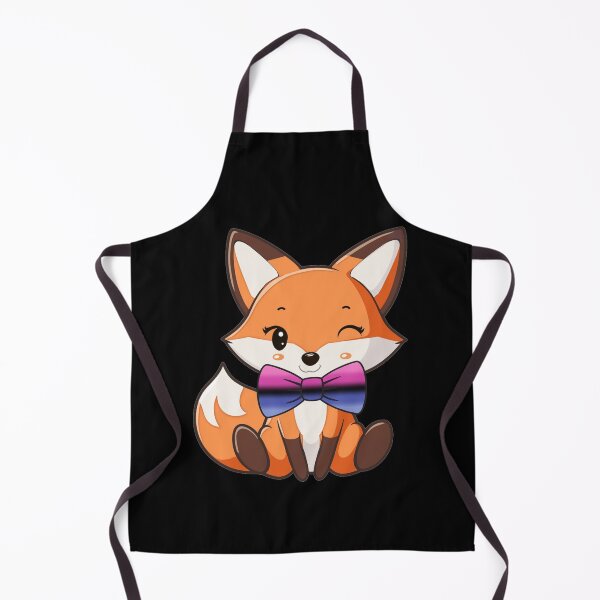 Item preview, Cute Red Fox with Omnisexual Pride Flag Bowtie, Subtle Foxy Kawaii Omni Pride Design designed and sold by Travelslightly.