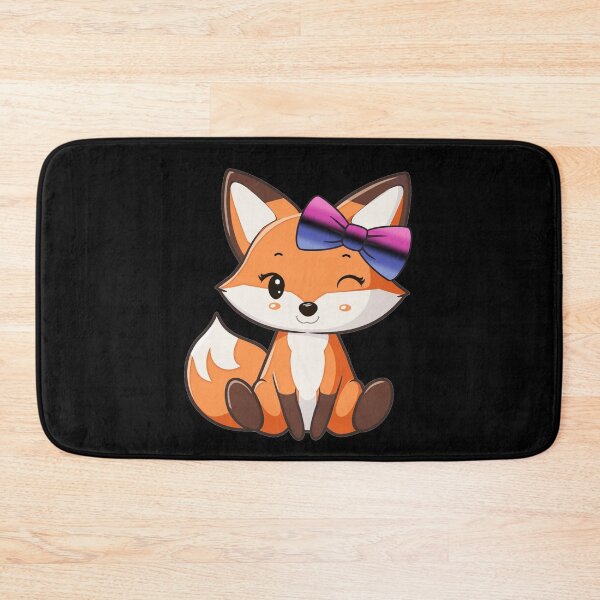 Item preview, Cute Red Fox with Omnisexual Pride Flag Bow, Subtle Foxy Kawaii Omni Pride Design  designed and sold by Travelslightly.