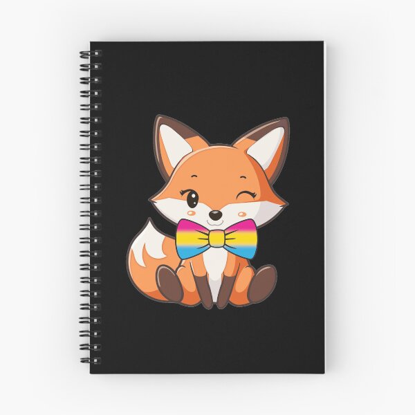 Item preview, Cute Red Fox with Pansexual Pride Flag Bowtie, Subtle Foxy Kawaii Pan Pride Design  designed and sold by Travelslightly.
