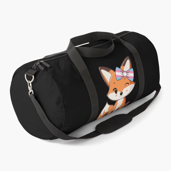 Item preview, Cute Red Fox with Transgender Pride Flag Bow, Subtle Foxy Kawaii Trans Pride Design  designed and sold by Travelslightly.