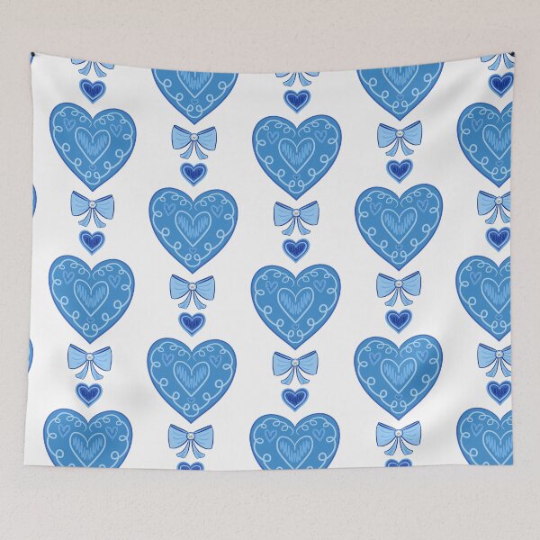 Item preview, Wedgwood Blue Lolita Hearts and Bow designed and sold by Cloud-Boy.