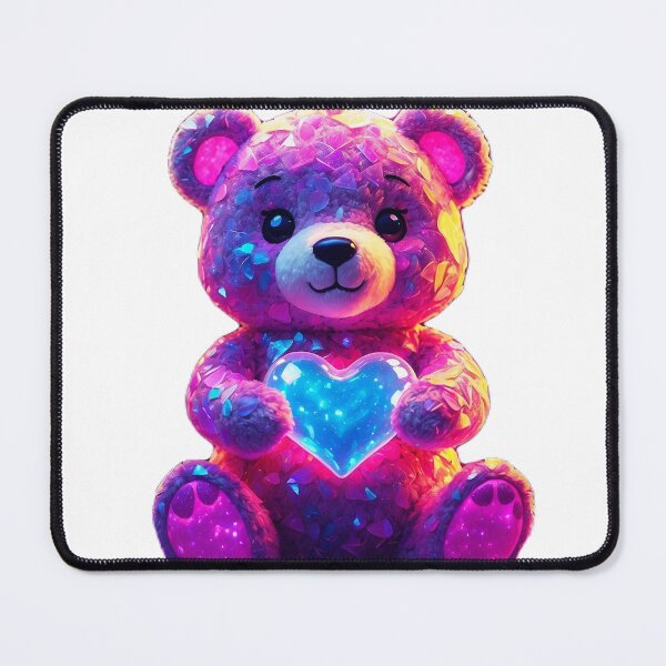 Item preview, Cute teddy bear holding heart designed and sold by LevCreates.