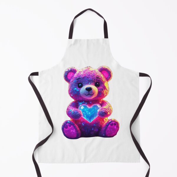 Item preview, Cute teddy bear holding heart designed and sold by LevCreates.