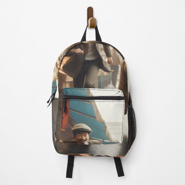 Item preview, A runaway cat with fish at the market designed and sold by MyHappyArtShop.