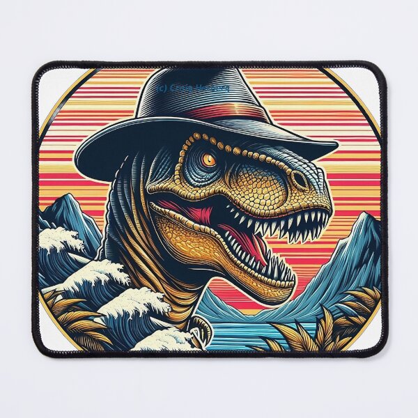 Item preview, Hipster Dinosaur  designed and sold by TattedWolf.