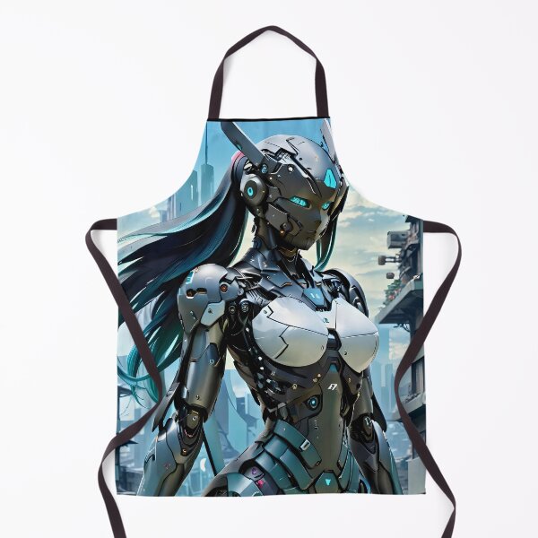 Item preview, Anime Cybernetic Female Soldier Cyborg Mecha futuristic poster designed and sold by BorgSpareParts.