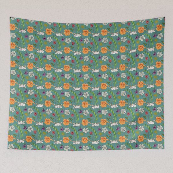 Item preview, Art Nouveau flower pattern designed and sold by Coastal Garden Design Studio.