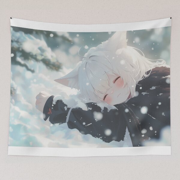 Item preview, a cat-eared girl who likes white snow designed and sold by Kawai Anime Shop.
