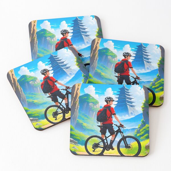 Item preview, Azure Rush: Bold Blue MTB Design designed and sold by GrizzlyCollective.