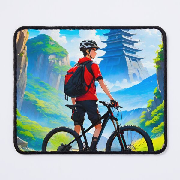 Item preview, Azure Rush: Bold Blue MTB Design designed and sold by GrizzlyCollective.